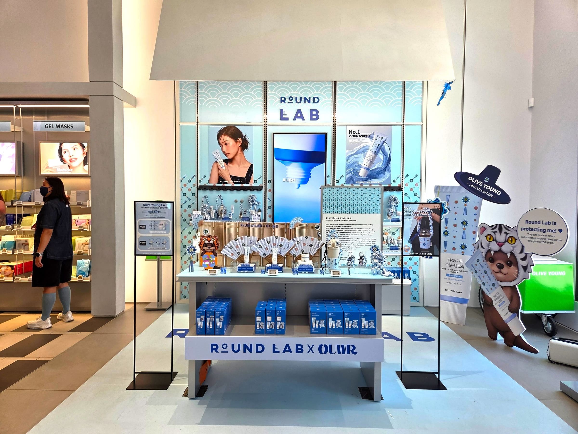 ROUND LAB x OUWR Olive Young Pasadena Popup Project